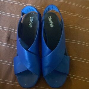 Camper Pelotas blue sandals size 41 or 10